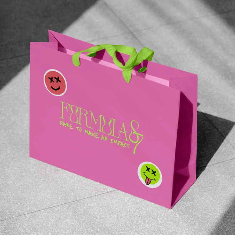 Custom logo Wholesale Luxury Paper Bag pink Packaging Gift Bag Bolsas De Papel Shopping Cardboard Bags with Handles for Clothes
