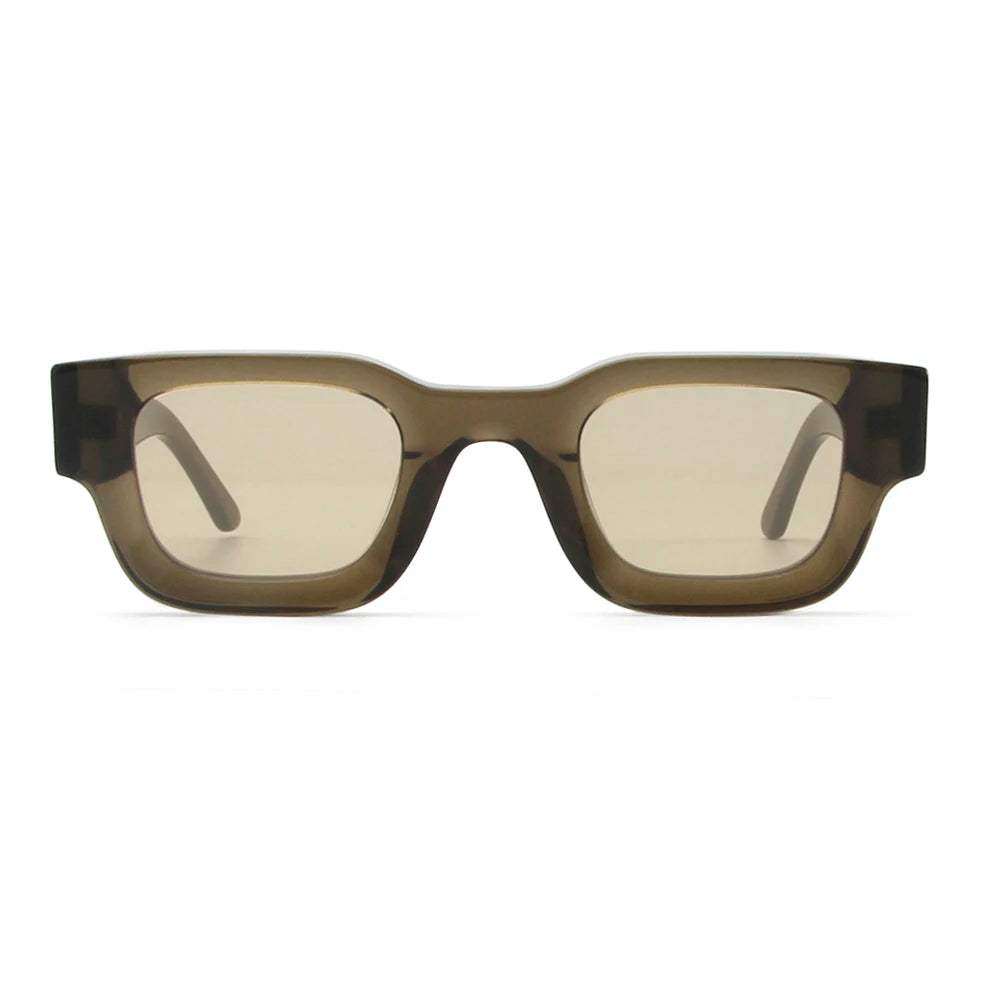 2026 Rhevis Brand Design Handmade Acetate Thick Rectangle Sun Glasses for Men Chunky Square Women Sunglasses Retro Shades UV400