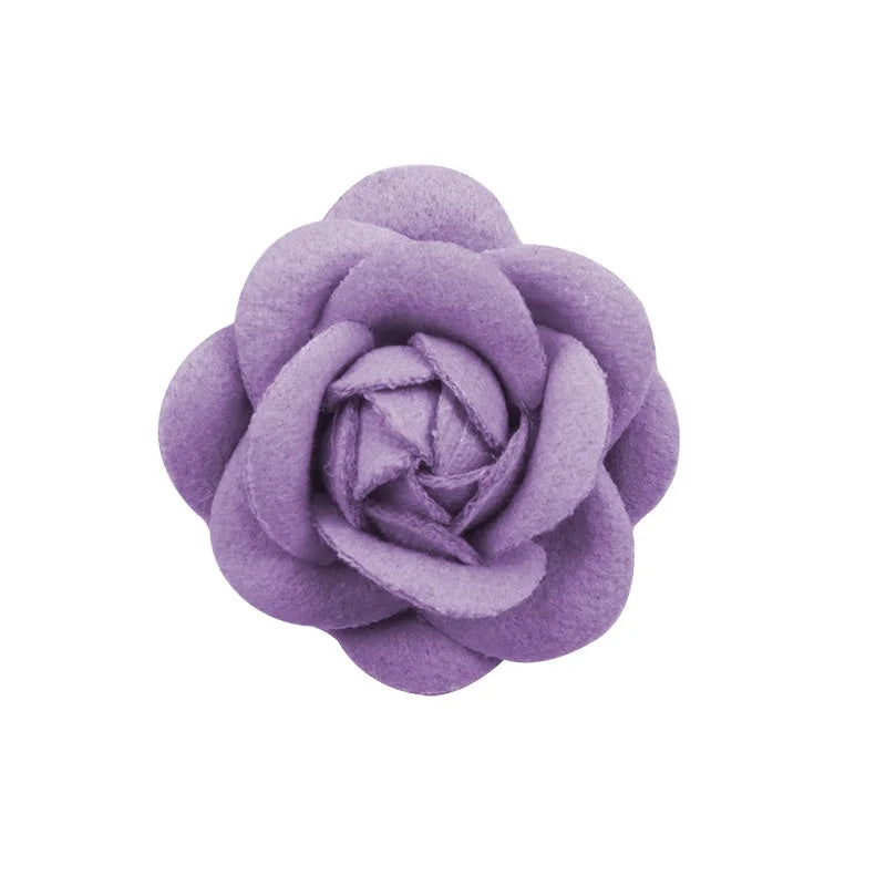 4.5cm Handmade DIY Cloth Flower Artificial Camellia Head Artificial Flower for Wedding Home Decoration