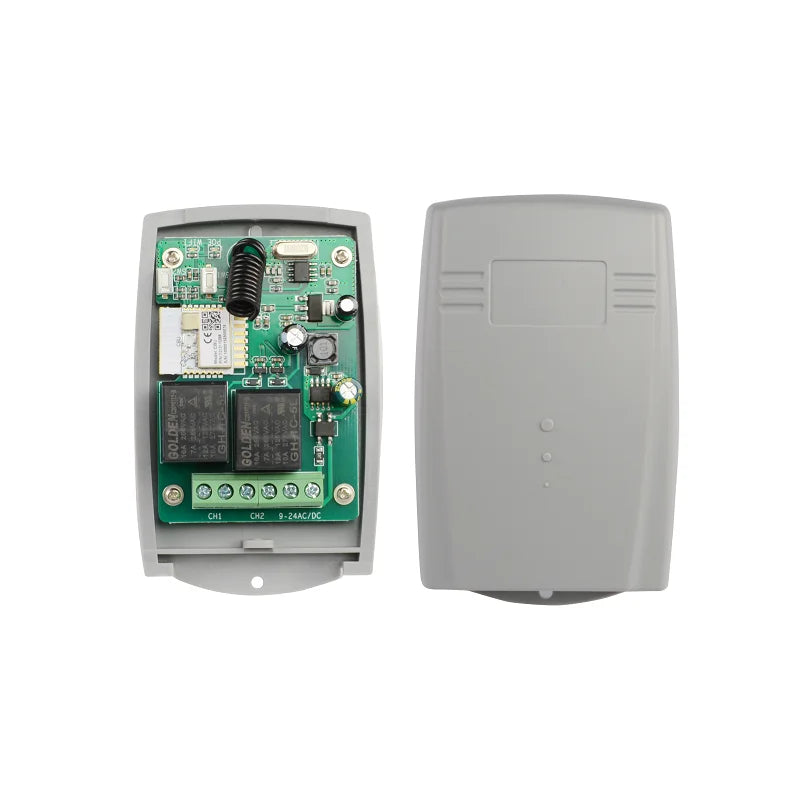 YET UniversaI WIFI Receiver 2 Relay Wireless 433mhz Door Control Receiver YET402WTRGate Opener Automatic Door