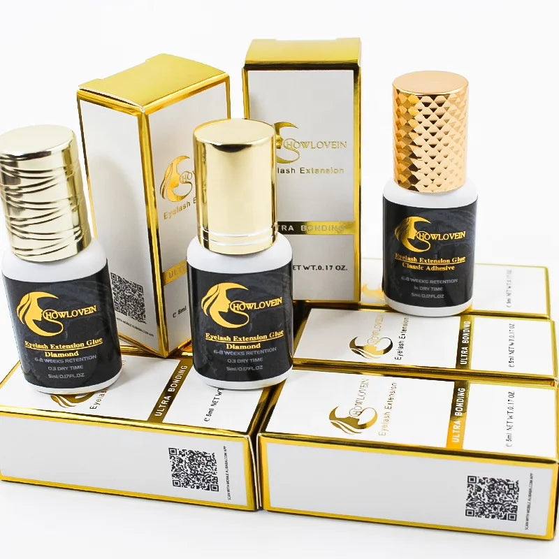 Professional 0.3 0.5 Second Eyelash Extension Adhesive Glue Custom Logo Private Label Eyelash Glue