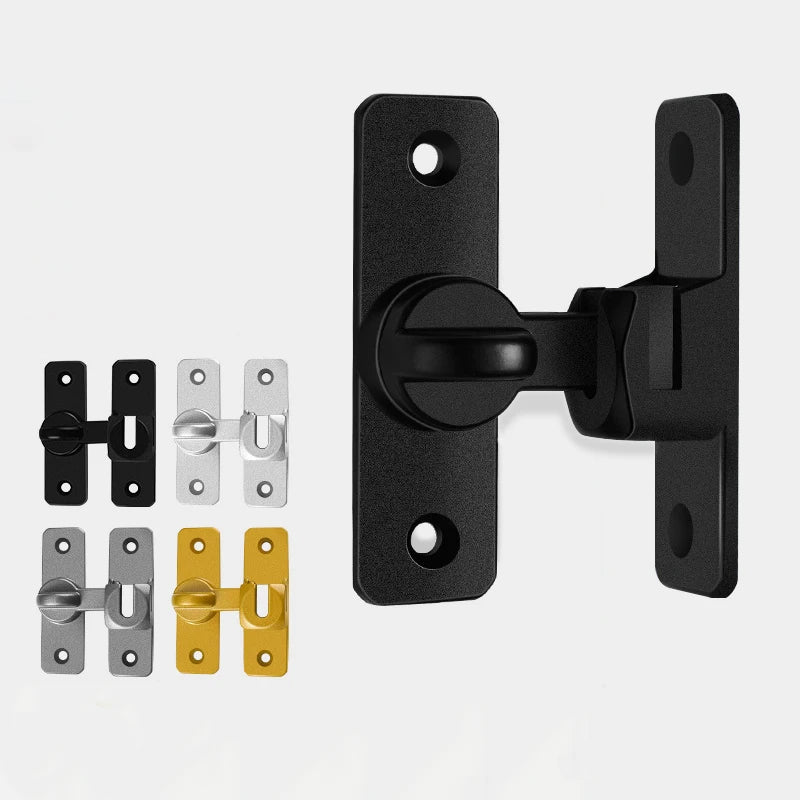 Factory Direct Sale Furniture Hardware Thickened Metal Home Hotel Aluminum Alloy Anti-theft Security Door Lock Buckle