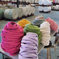 Dropshipping Wholesale 250g Roll 3mm Hand Woven Knitting Blanket Yarn Roving Core Filling Tube Chunky Yarn for Blanket Weaving
