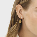 VIANRLA Fairy Pattern Oval Shape Dropped Hoop Earrings Cute Lively Stainless Steel Women Fashion Jewelry Drop Shipping