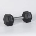 Odourless Rubber Encased Dumbbells with Full Knurling Straight Handle for Fitness Training