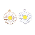 Charms Daisy Sunflower Flower 22x25mm Cute Pendants Making DIY Handmade Finding for Keychain Necklace Oil Dripping Jewelry