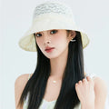 Chic Lace Fisherman Hat with Pearl Elegant Sun Hat Spring Summer New Arrival for Women
