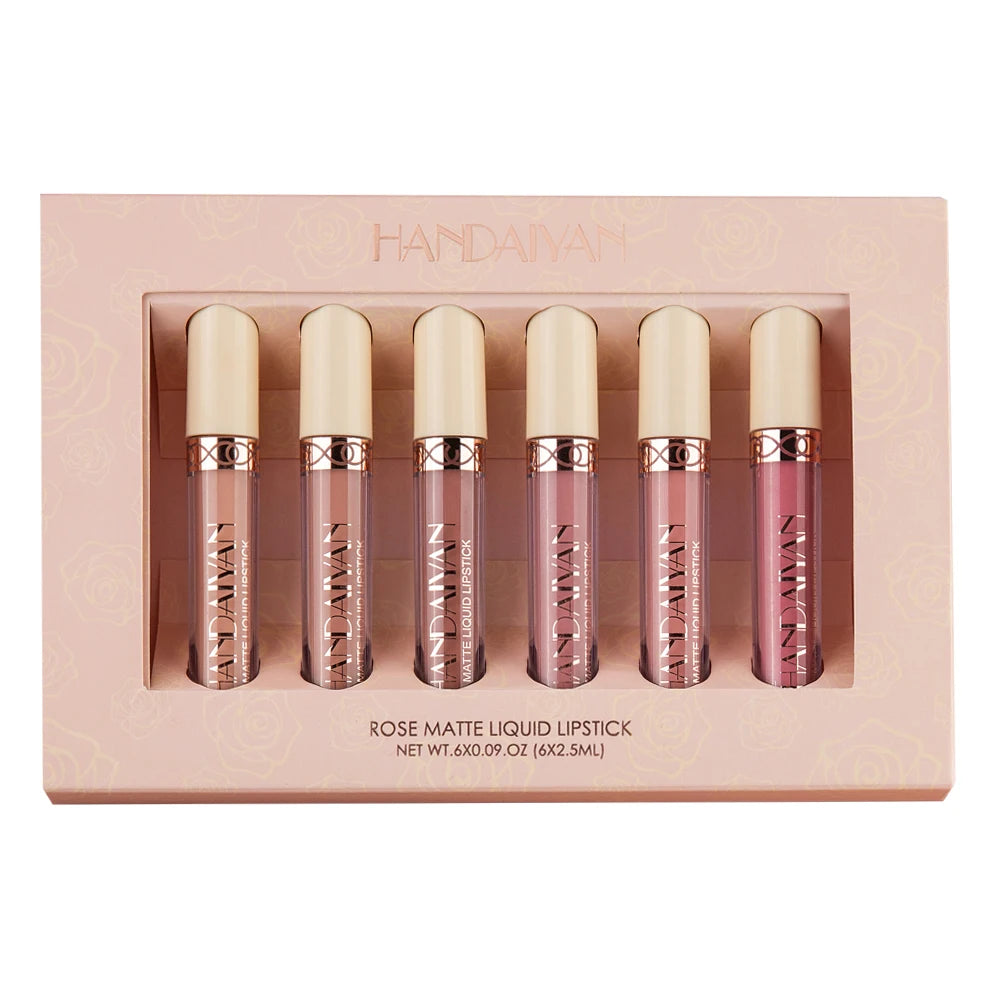HANDAIYAN Matte Liquid Lipstick High Shiny Glitter Lip Gloss Lipstick Manufacturers in China 2022 Nude Lipgloss