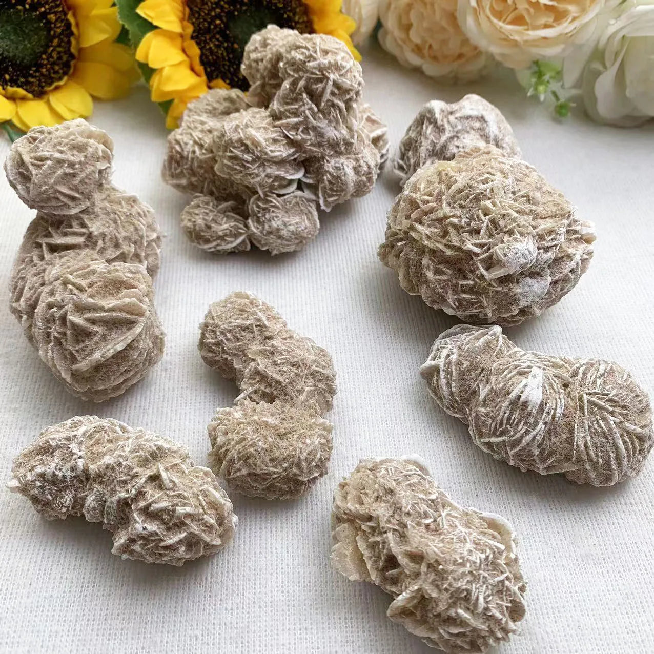 New Arrived Nature Crystal Raw Stone Desert Rose Mineral Specimen for Sale