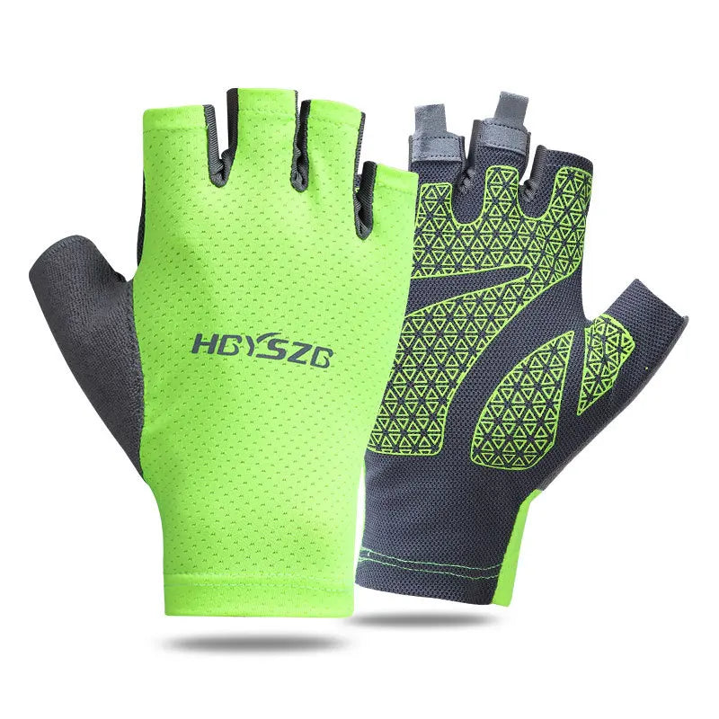 Outdoor Sports Half Finger Cycling Fitness Non Slip Gel Riding Bike Gloves