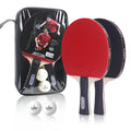 LOKI K1000 Ping Pong Paddle Cheaper 7 Ply Table Tennis Racket Set for 2 Bats 2 Balls