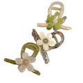 Korean Style Elegant Flower Hair Claw Clips for Girls Candy Color Plastic Hair  Claw Clip  Women Hair Accessories