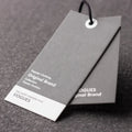 Customized Clothing Hang Tags Waterproof String Style Hang Tags with Hot Stamping for Shoes Hats Jeans Clothes Labels