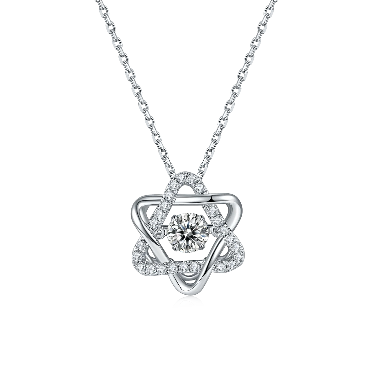 Factory Cheap Price Eternity 1 Ct Moissanite Women'S Ring Solitaire Necklace for Girlfriend