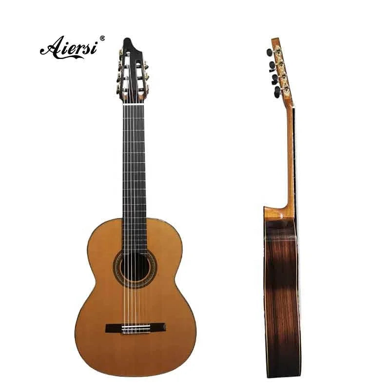 Popular Guitar Brand Aiersi Full Crafted Spanish Style Classical Guitar Handmade Professional 7-string Guitar for Guitarist
