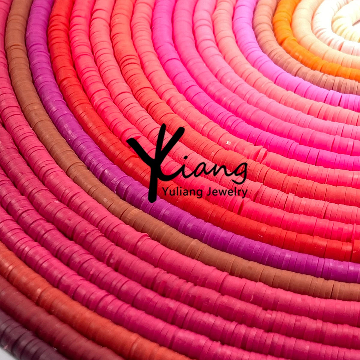 Real Price Wholesale Hot Selling 4mm6mm Flat Circular Polymer Clay Beads DIY Ceramic Jewelry for Earrings Bracelets Loose Beads