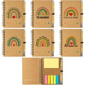 Teacher Rainbow Coil Notebook Convenience Sticker Set Student Kraft Paper Plan Notebook Color Thickened Notebook Customized Logo