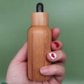 Custom logo 15ml 30ml Bambo Dropper Bottle Perfume Essential Oil Glass Bottle /Bamboo Shell Essential Oil Bottle Bamboo Dropper