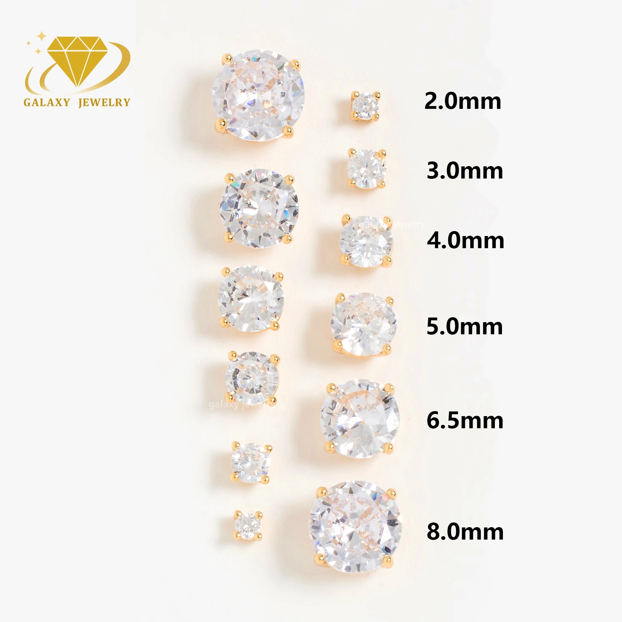 Custom Handmade Silver Earring Set Real 100% Pass Diamond Tester 0.5ct 1ct 2ct D VVS Brilliant Cut Moissanite Wedding Earrings