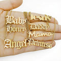 Stainless Steel 18k Gold Custom Jewelry Any Language Font Babygirl Mom Name Necklace Bijoux Personalised