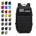 Custom 45L Molle Tactical Gym Fitness Backpack Men's Style Hiking Rucksack with Zipper Closure for Hunting and Mochilas