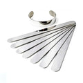 Single Mirror 304 Stainless Steel Inner Core Self-Made Leather Bracelet Support Core Bracelet Inner Core (Manual Diy Bracelet)