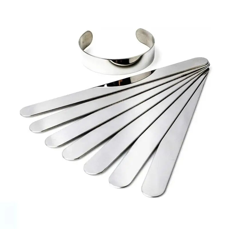 Single Mirror 304 Stainless Steel Inner Core Self-Made Leather Bracelet Support Core Bracelet Inner Core (Manual Diy Bracelet)