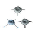 FEAMONT Outdoor  Beach Flag Water Filled Round PVC Weight Bag for Supporting Pole Base on Weight