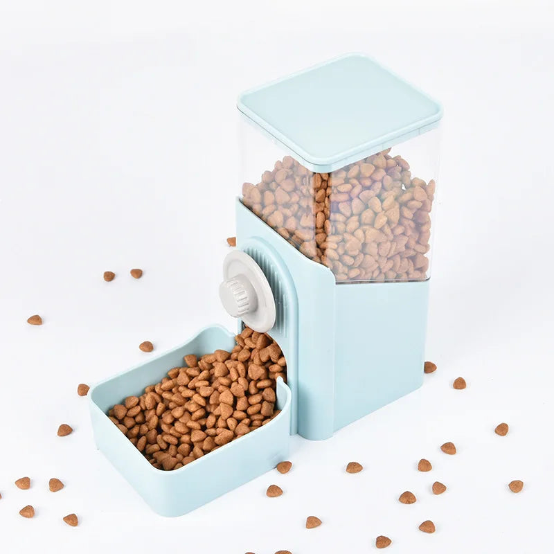 Pet Feeder Dog Food Water Bowls Set Automatic Design Cat Bowl Combination Grain Storage Bucket