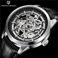 2021 PAGANI DESIGN Brand Fashion Leather Gold Watch Men Automatic Mechanical Skeleton Waterproof Watches Relogio Masculino Box