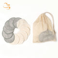 3.15" Round Soft Bamboo Terry Reusable Makeup Remover Pads Cotton Bag Set Cleaning Pad Wash Face Scrub