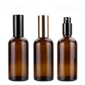 Stock 100ml 3.4oz Amber Glass Perfume Bottle with Aluminum Sprayer