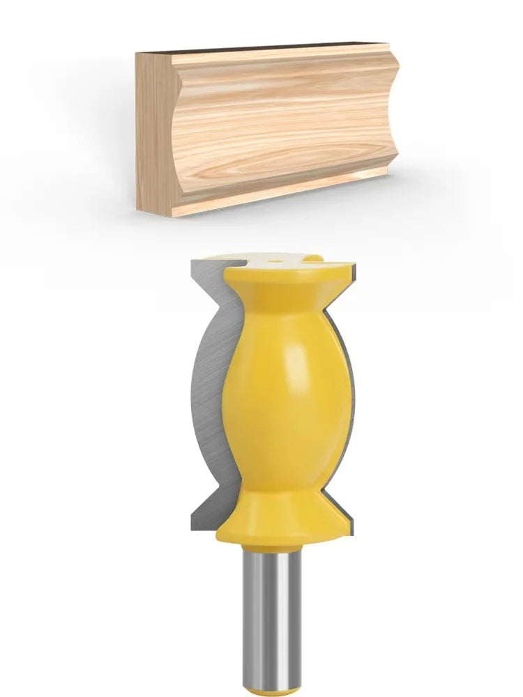 L-N252 1/2" Shank Radius Milling Cutters Crown Molding Router Bit Large Line Knife Wood Work Bits