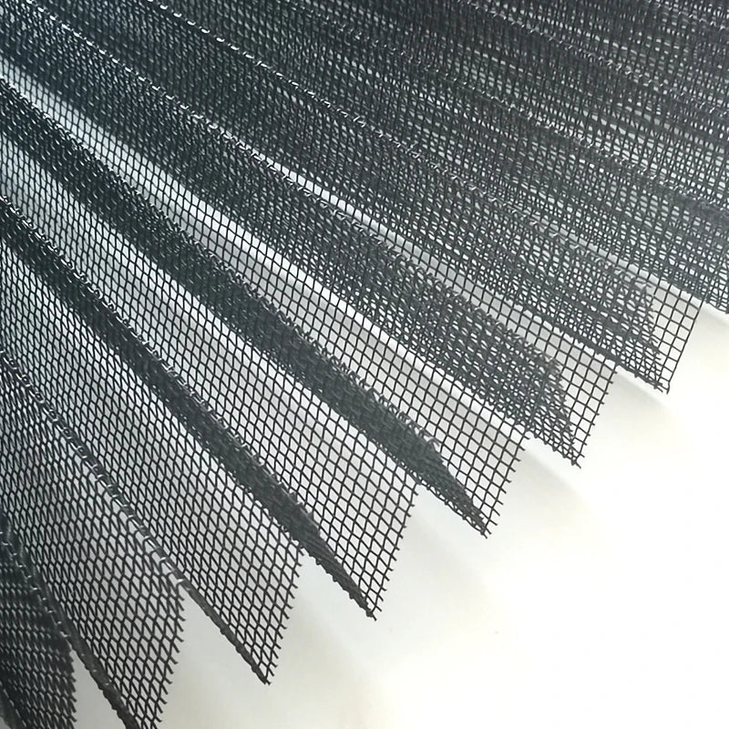 Modern Anti-Fly Foldable Polyester Pleated Mosquito Net Insect Screen Plisse Window Screen Mesh at Factory Price