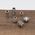 New Design Jewelry Beard Beads Norse Scandinavian Designs Raven Rune Shield Knot Bracelet Bead Viking Beads