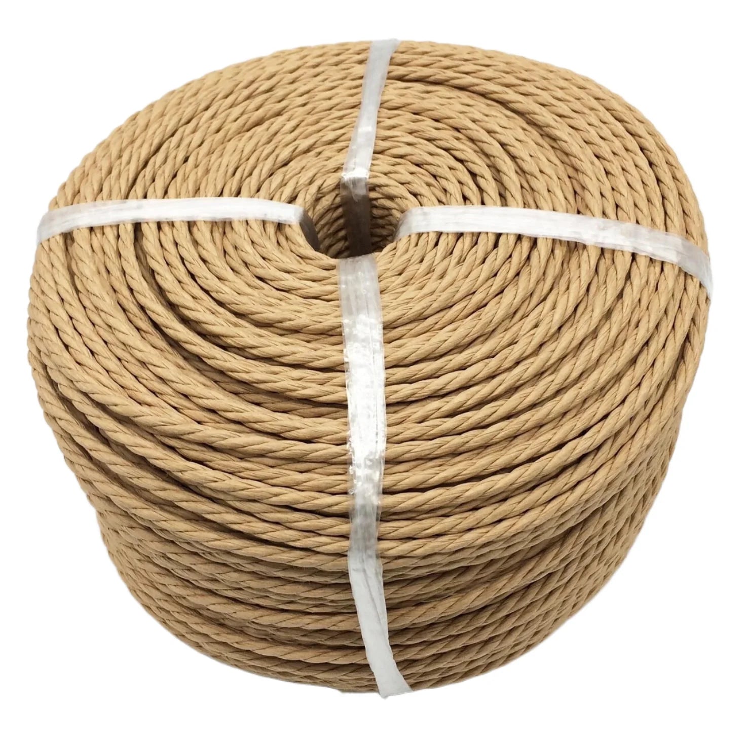4mm Strong Twist Brown 3-Ply Danish Paper Cord 1kg Roll of Weaving Kraft Paper Rope for Knitting Premium Packaging Material