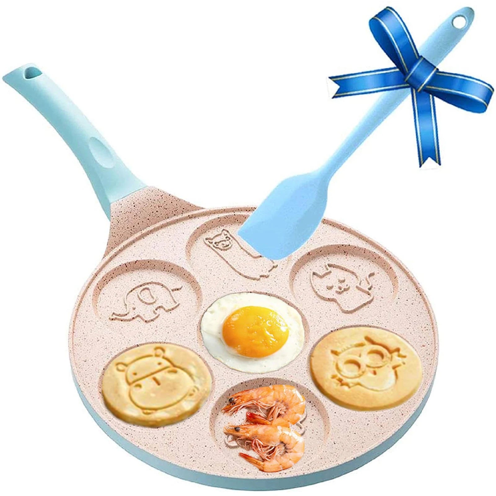 Camping Griddle Pan Nonstick Pancake Pan Grill Pan With Handle Mold Cake Non Stick Cookware Set