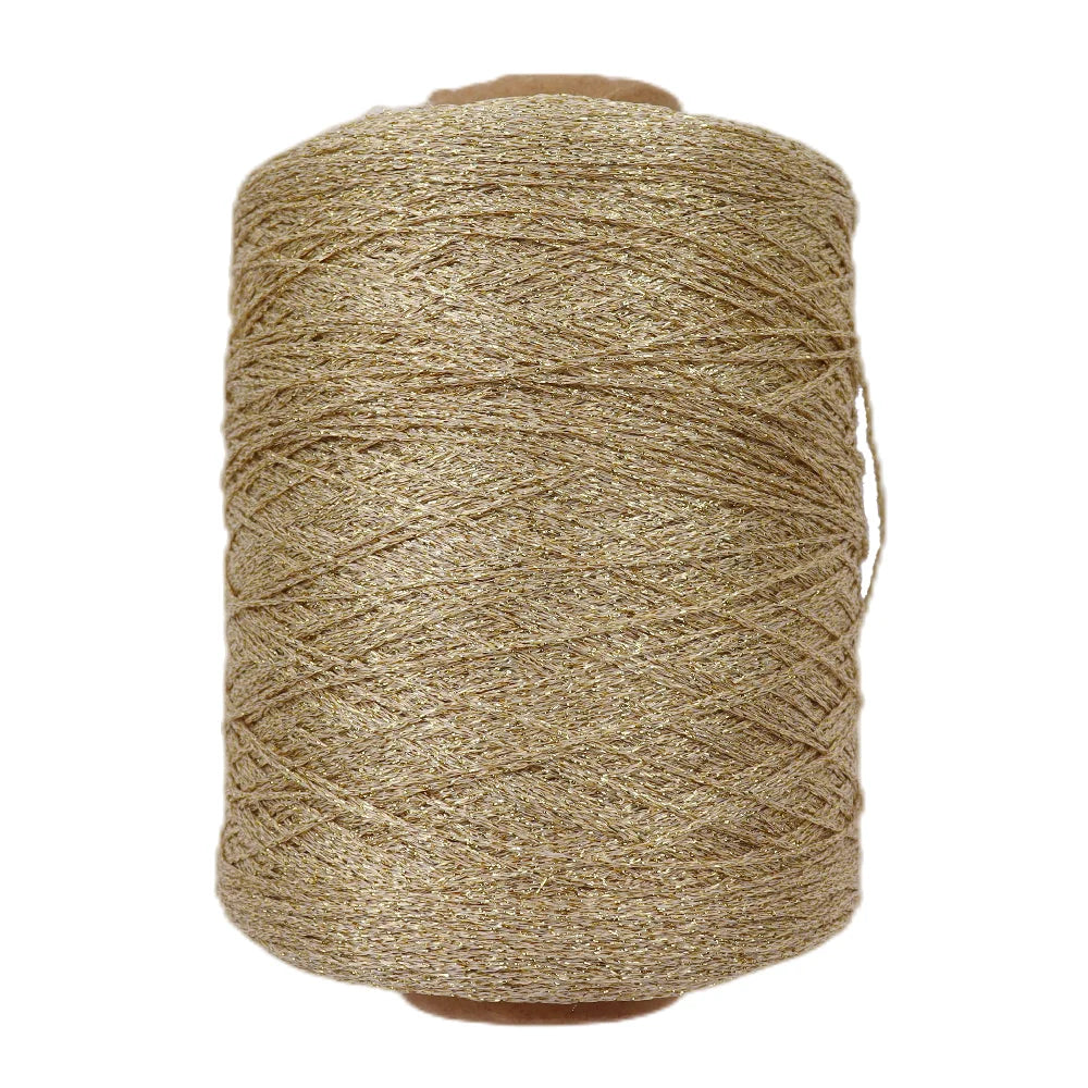 100% Polyester Lurex Hollow Ribbon Metallic Thread Dyed Pattern Fancy Metallic Hollow Tube Yarn for Knitting Cardigans Sweaters