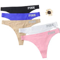 Custom Girls Thongs Panties Low-Rise Seamless Ice Silk Traceless Tanga Underwear Cute Thong Logo Private Label Women's Cute