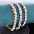 Starsgem Tennis Chain 3*5mm Oval Moissanite Tennis Bracelet 14k Gold Moissanite Bracelet