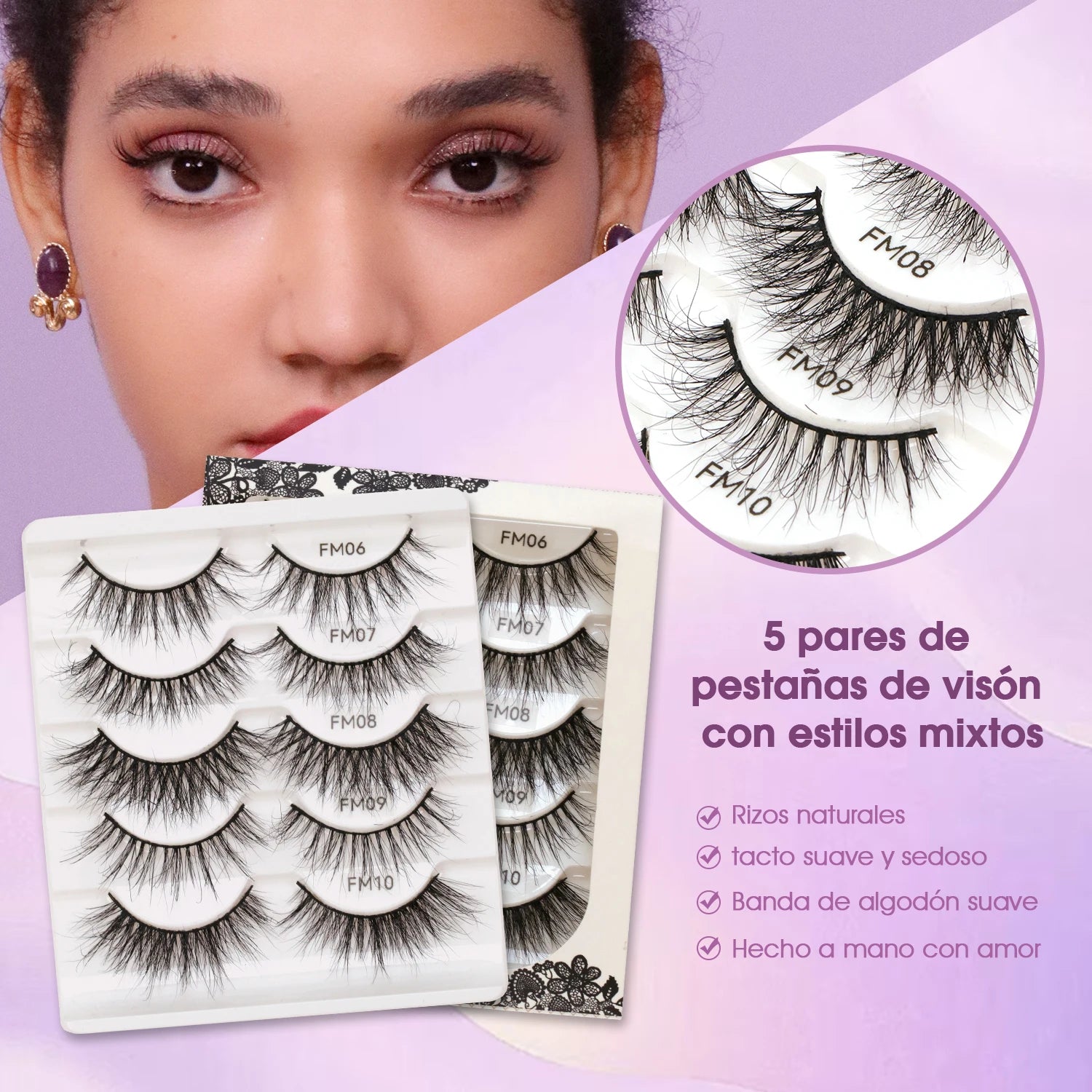 Hand Made Luxury 3D Mink Full Strip Lashes Fluffy Lashes Wholesale From Top Lash Manufacturers   OY #FM &VM