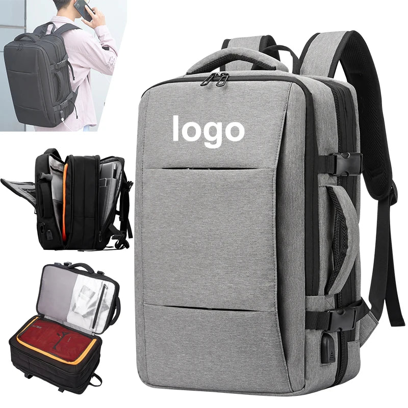 15.6 Inch Student Backpack Luggage Usb Charging Port Casual Waterproof Laptop Backpack for Men