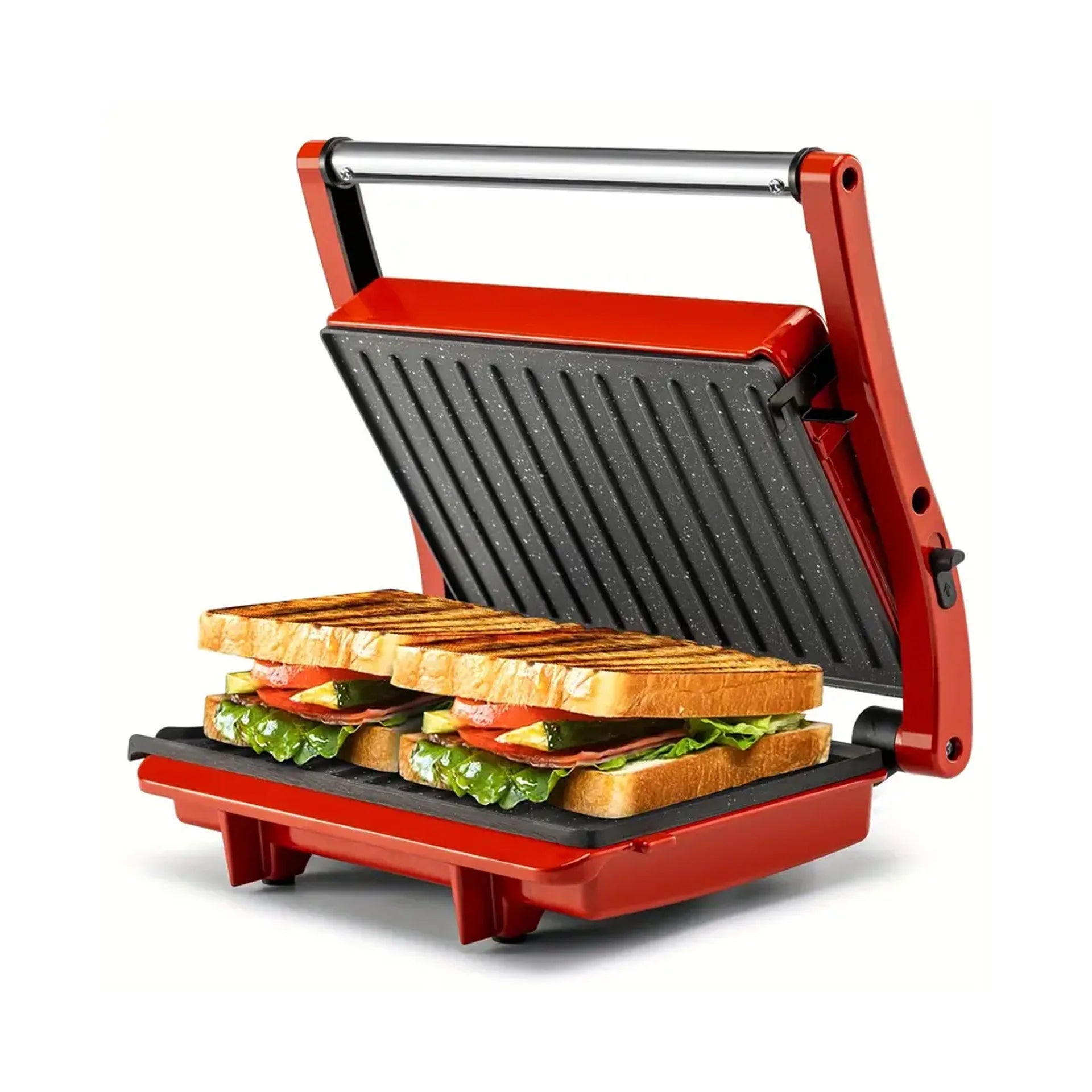 Household Large-sized Fully Automatic Stainless Steel & Metal Eco-Friendly Durable Steak Bacon and Grilled Meat Cooking Pan