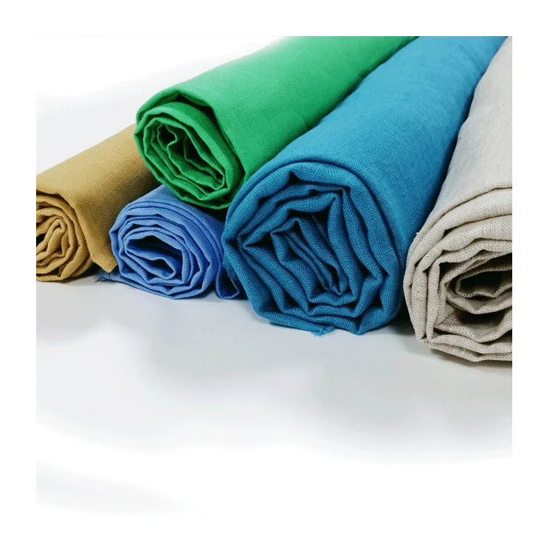 Flax Organic Pattern Woven Wrinkle Abaya Placemats Glitter Material and Soft for Dress Linen Fabric