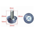 Tulead M8 Transparent Thread Plastic Feet Adjustable Felt Black Leveler Anti-Slip Leveling Feet