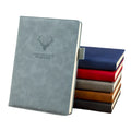 Corporate Logo A5 Deer Head Thickened Notebook Leather Cover B5 Business Notepad for Office Meeting Record Book Factory Direct