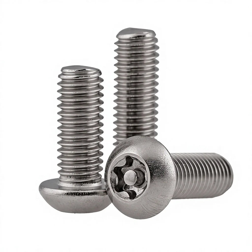T25 TORX WITH PIN TAMPER PROOF BUTTON HEAD SECURITY BOLTS ANTI VANDAL SCREWS M3 M4 M5 M6 M8 M10 STAINLESS STEEL 304 MegaBDM