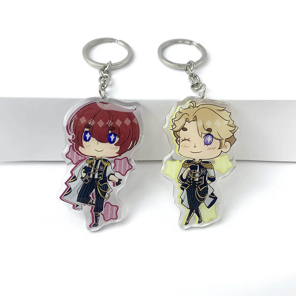 High Quality Transparent Acrylic Customized Cartoon Anime Character Modeling Keychain Transparent Cute Acrylic Keychain