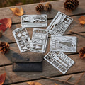 Baiyuheng Multifunctional Survival Card Tool  Stainless Steel Credit Card Sized Multitool for Hiking Camping and Emergency Use