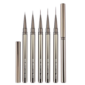 Ultra Fine Nail Drawing Pen Set with Metal Rod for Flower Painting Nail Art Enhancement